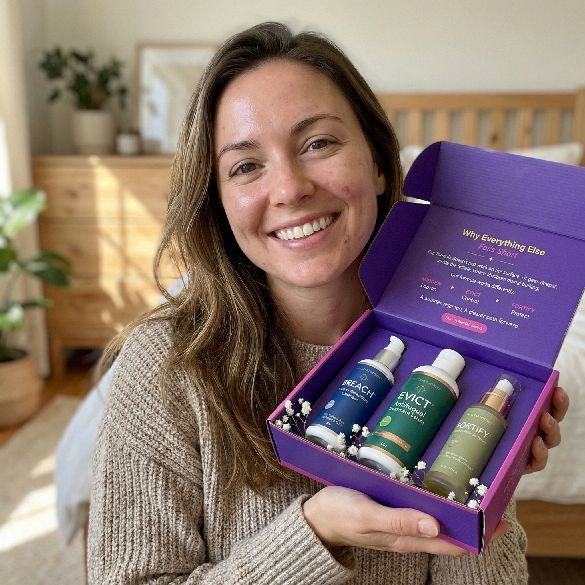 THE CLEAR FORTRESS™ - 3-Phase Acne Defense System